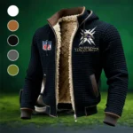Charm City Squad Fleece-Lined Hooded Jacket, Multi-Sport Winter Active Top HVN1447BR - Black