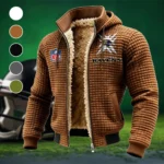 Charm City Squad Fleece-Lined Hooded Jacket, Multi-Sport Winter Active Top HVN1447BR - brown