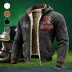 Midnight Prowlers Fleece-Lined Hooded Jacket, Alpine Ascent Hooded Jacket HVN1447CL - Grey