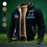 Feline Army Fleece-Lined Hooded Jacket, Cross-Training Winter Layer HVN1447CP - Black