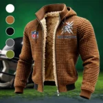 Match Day Herd Fleece-Lined Hooded Jacket, Peak Performance Hooded Shell HVN1447DB - brown