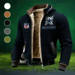 Game Day Spurs Fleece-Lined Hooded Jacket, Rapid-Dry Fleece-Lined Hoody HVN1447DC - Black