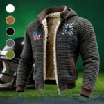Game Day Spurs Fleece-Lined Hooded Jacket, Rapid-Dry Fleece-Lined Hoody HVN1447DC - Grey