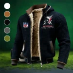 Fan Lone Squad Fleece-Lined Hooded Jacket, Wind-Blocker Insulated Hoody HVN1447HT - Black