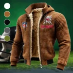 Game Day Squad Fleece-Lined Hooded Jacket, Elemental Guard Sport Jacket HVN1447KC - brown