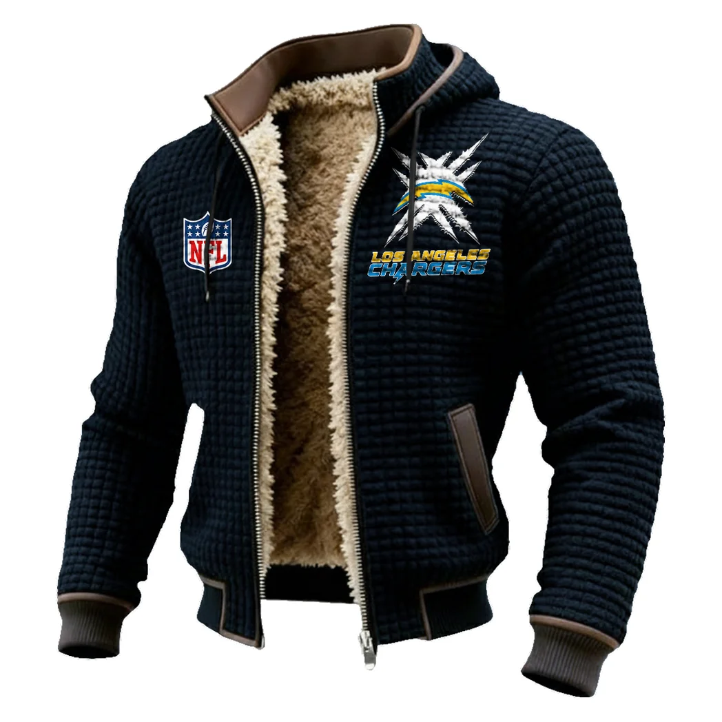 Blue Pride Fleece-Lined Hooded Jacket, Sub-Zero Fleece-Lined Shield HVN1447LC - Black - Image 2