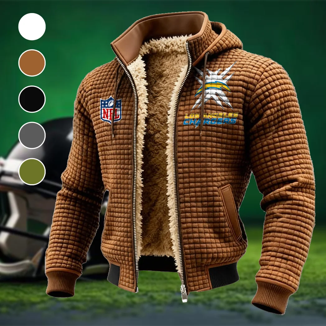 Blue Pride Fleece-Lined Hooded Jacket, Sub-Zero Fleece-Lined Shield HVN1447LC - brown