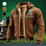 Aqua Pride Fleece-Lined Hooded Jacket, Cold-Snap Defense Jacket HVN1447MD - brown