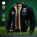 Sky Army Fleece-Lined Hooded Jacket, Thermal Core Fleece Jacket HVN1447NJ - Black