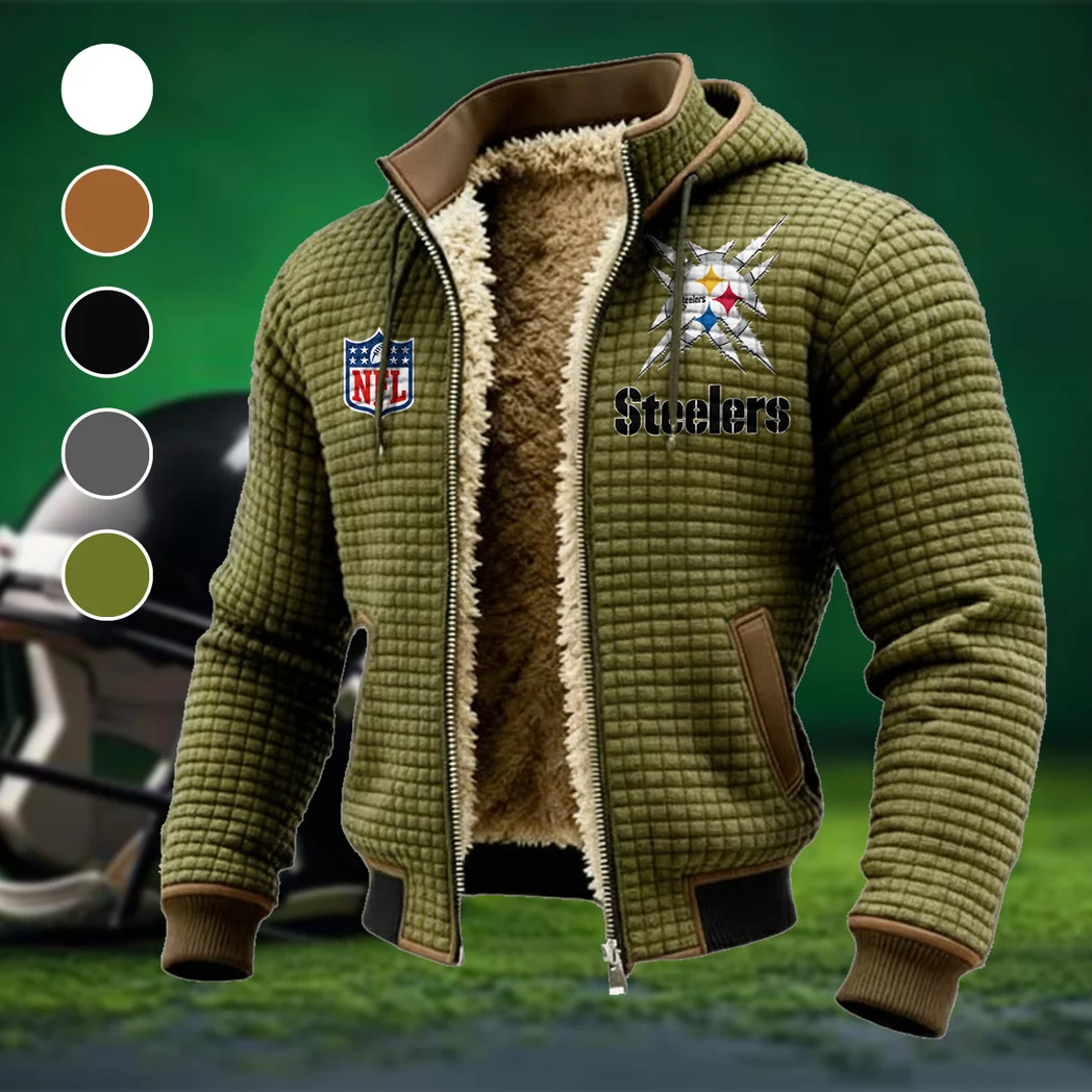 Three Rivers Squad Fleece-Lined Hooded Jacket, High-Density Comfort Fleece HVN1447PS - Green