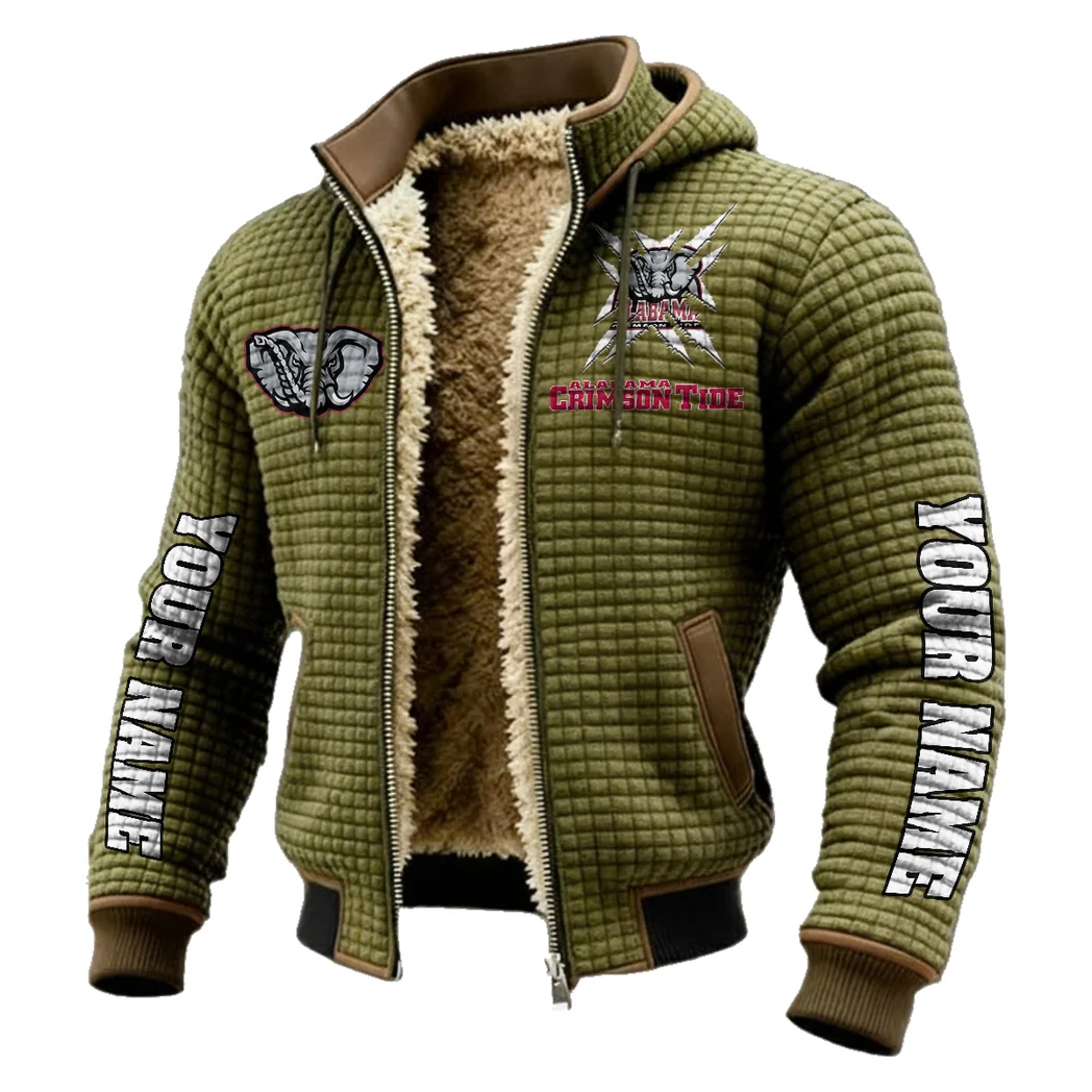 Title Town Fleece-Lined Hooded Jacket, Dynamic Training Hooded Shell HVN1448AC - Green - Image 2