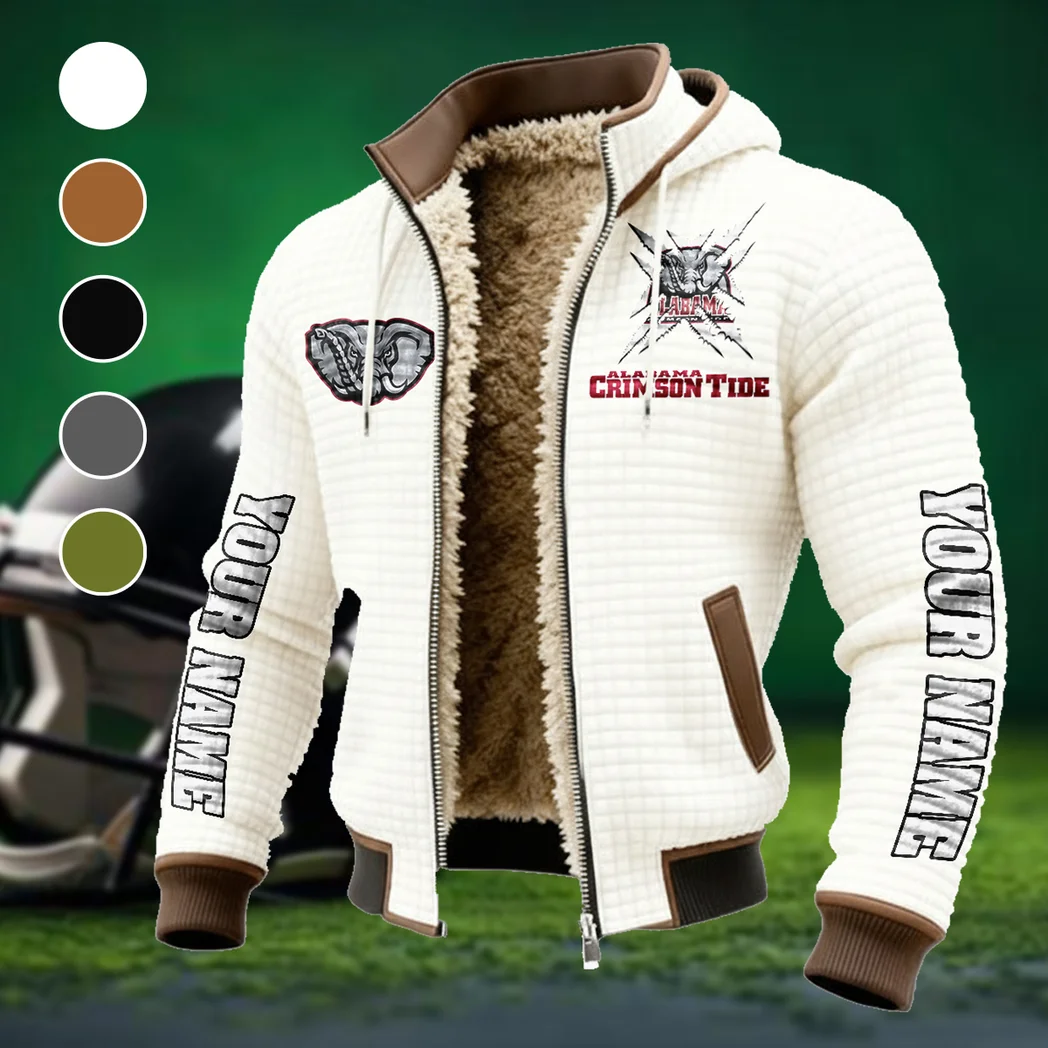 Title Town Fleece-Lined Hooded Jacket, Dynamic Training Hooded Shell HVN1448AC - White