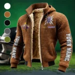 The SUNY Stars Fleece-Lined Hooded Jacket, Multi-Sport Winter Active Top HVN1448AG - brown