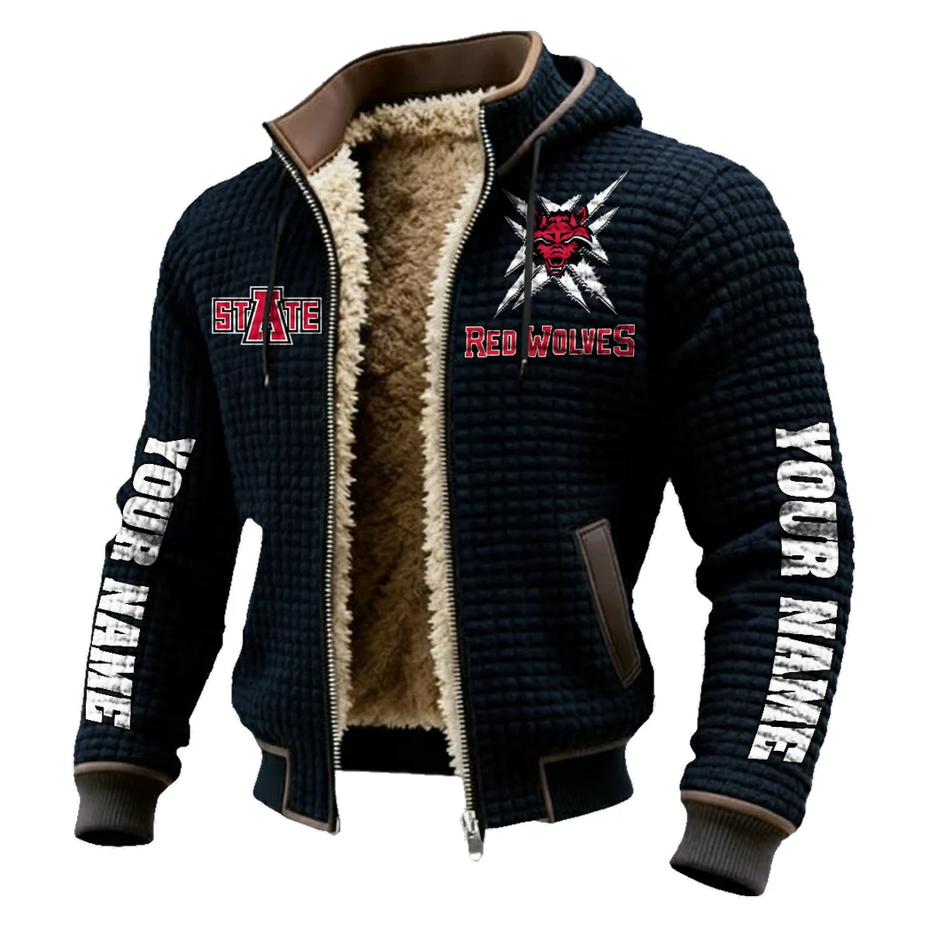 The Red Wolves Fleece-Lined Hooded Jacket, Alpine Ascent Hooded Jacket HVN1448AS - Black - Image 2