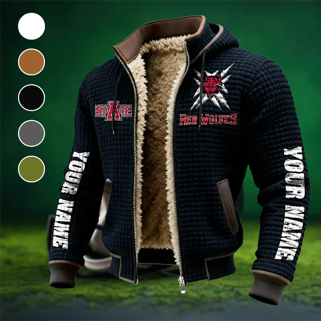 The Red Wolves Fleece-Lined Hooded Jacket, Alpine Ascent Hooded Jacket HVN1448AS - Black