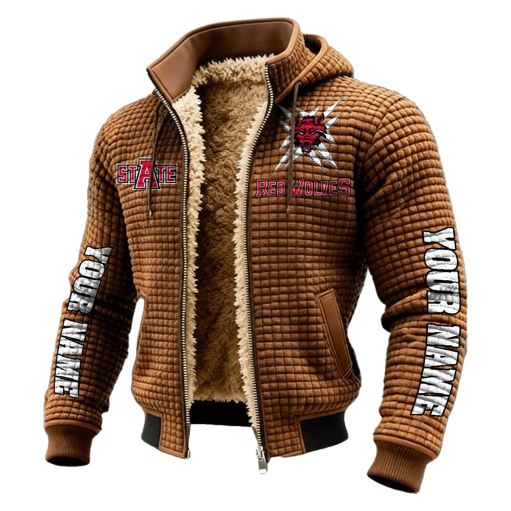 The Red Wolves Fleece-Lined Hooded Jacket, Alpine Ascent Hooded Jacket HVN1448AS - brown - Image 2