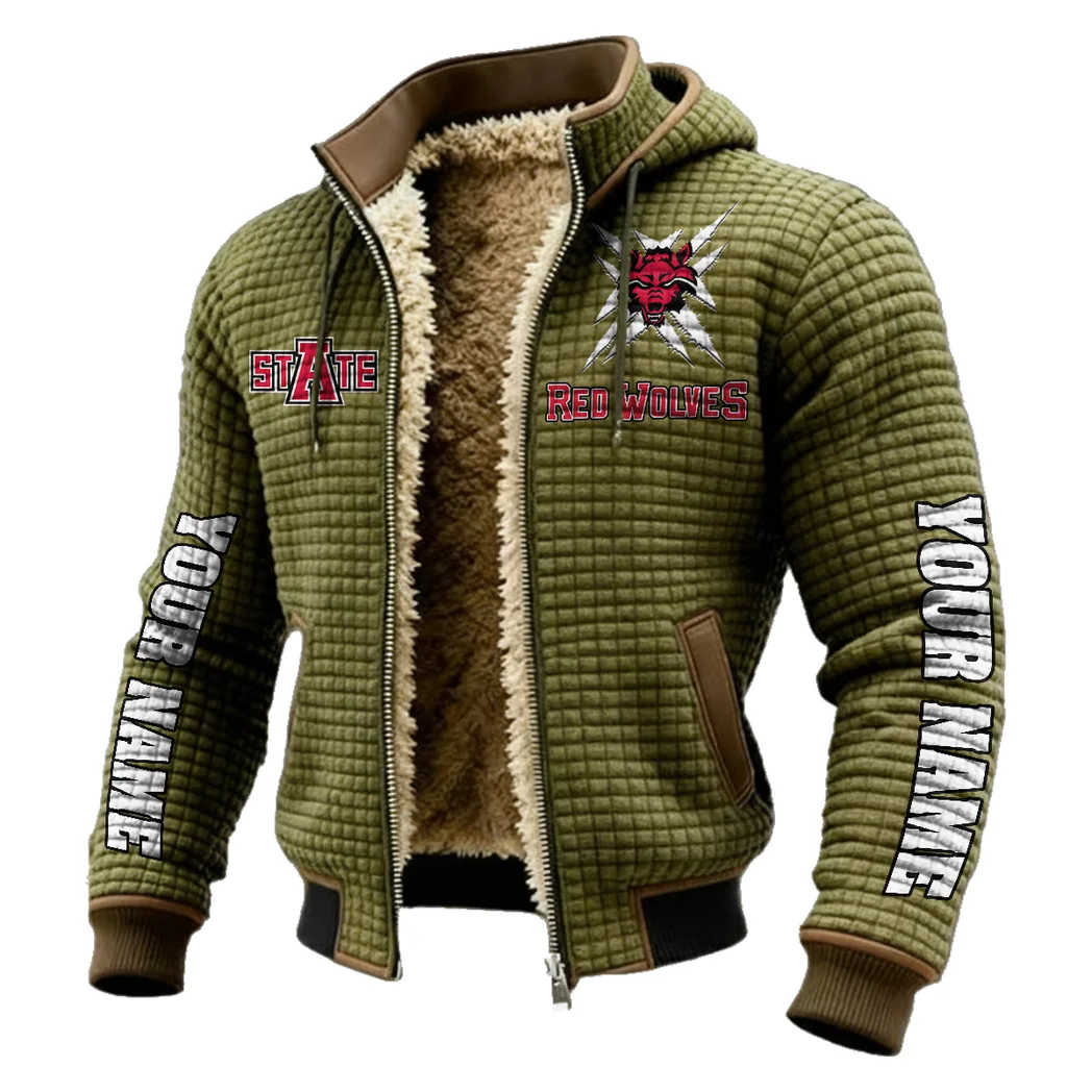 The Red Wolves Fleece-Lined Hooded Jacket, Alpine Ascent Hooded Jacket HVN1448AS - Green - Image 2