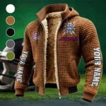 The Desert Stars Fleece-Lined Hooded Jacket, Rapid-Dry Fleece-Lined Hoody HVN1448AW - brown
