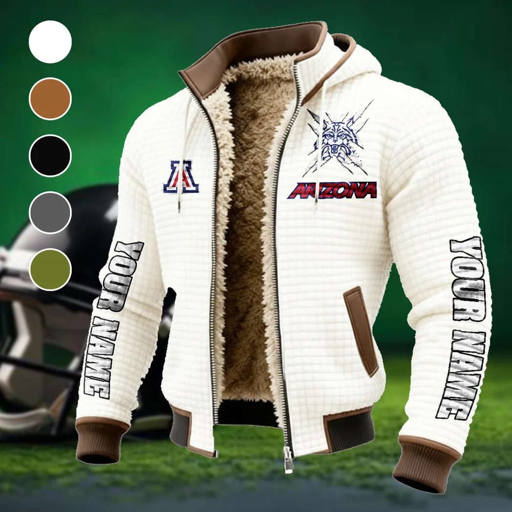 The Desert Stars Fleece-Lined Hooded Jacket, Rapid-Dry Fleece-Lined Hoody HVN1448AW - White