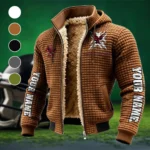 The Eagle Pride Fleece-Lined Hooded Jacket, Weather-Shield Fleece Hoody HVN1448BC - brown