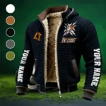 The Falcon Force Fleece-Lined Hooded Jacket, Wind-Blocker Insulated Hoody HVN1448BG - Black