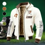 The Falcon Force Fleece-Lined Hooded Jacket, Wind-Blocker Insulated Hoody HVN1448BG - White