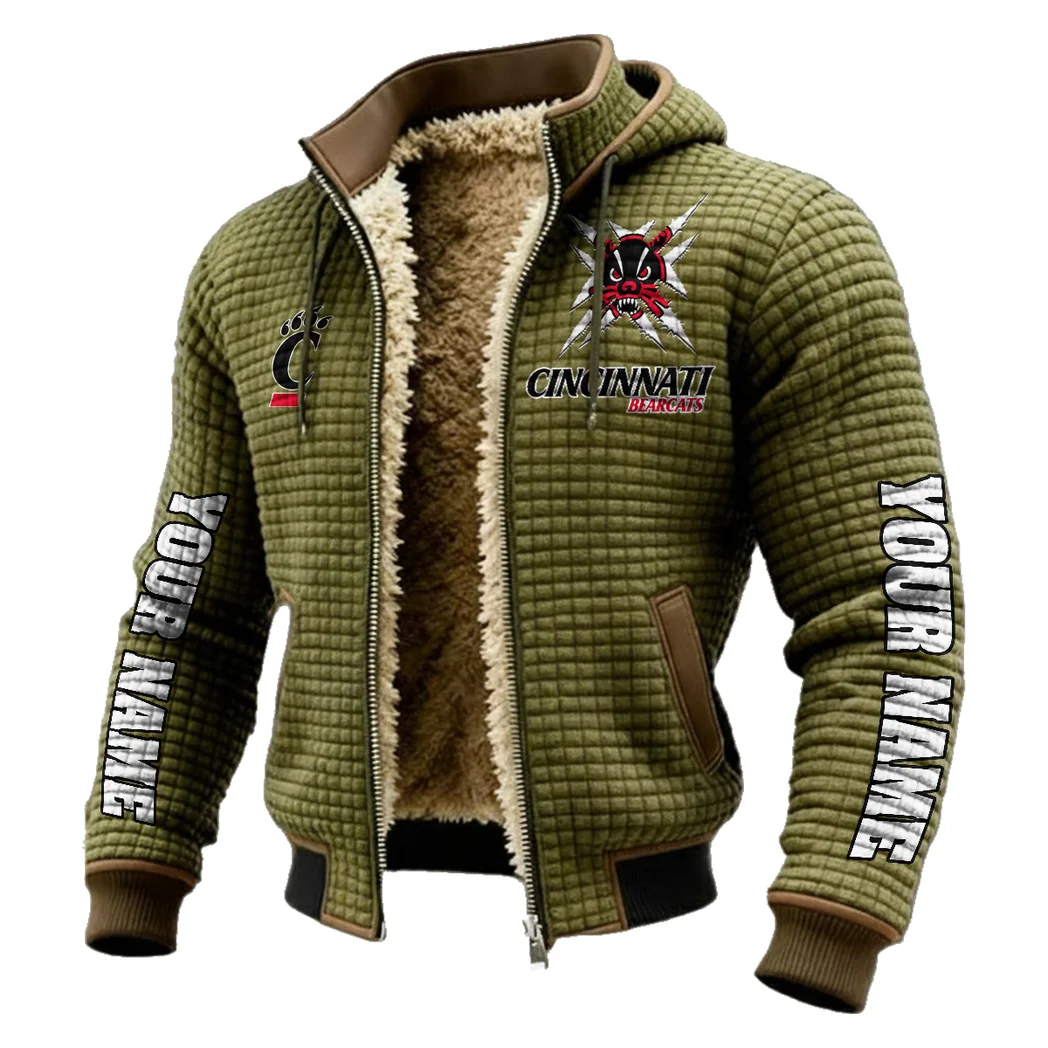 The Cincy Power Fleece-Lined Hooded Jacket, Elemental Guard Sport Jacket HVN1448CB - Green - Image 2