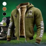Ralphieâ€™s Run Fleece-Lined Hooded Jacket, Water-Resistant Thermal Hoody HVN1448CB - Green