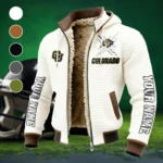Ralphieâ€™s Run Fleece-Lined Hooded Jacket, Water-Resistant Thermal Hoody HVN1448CB - White