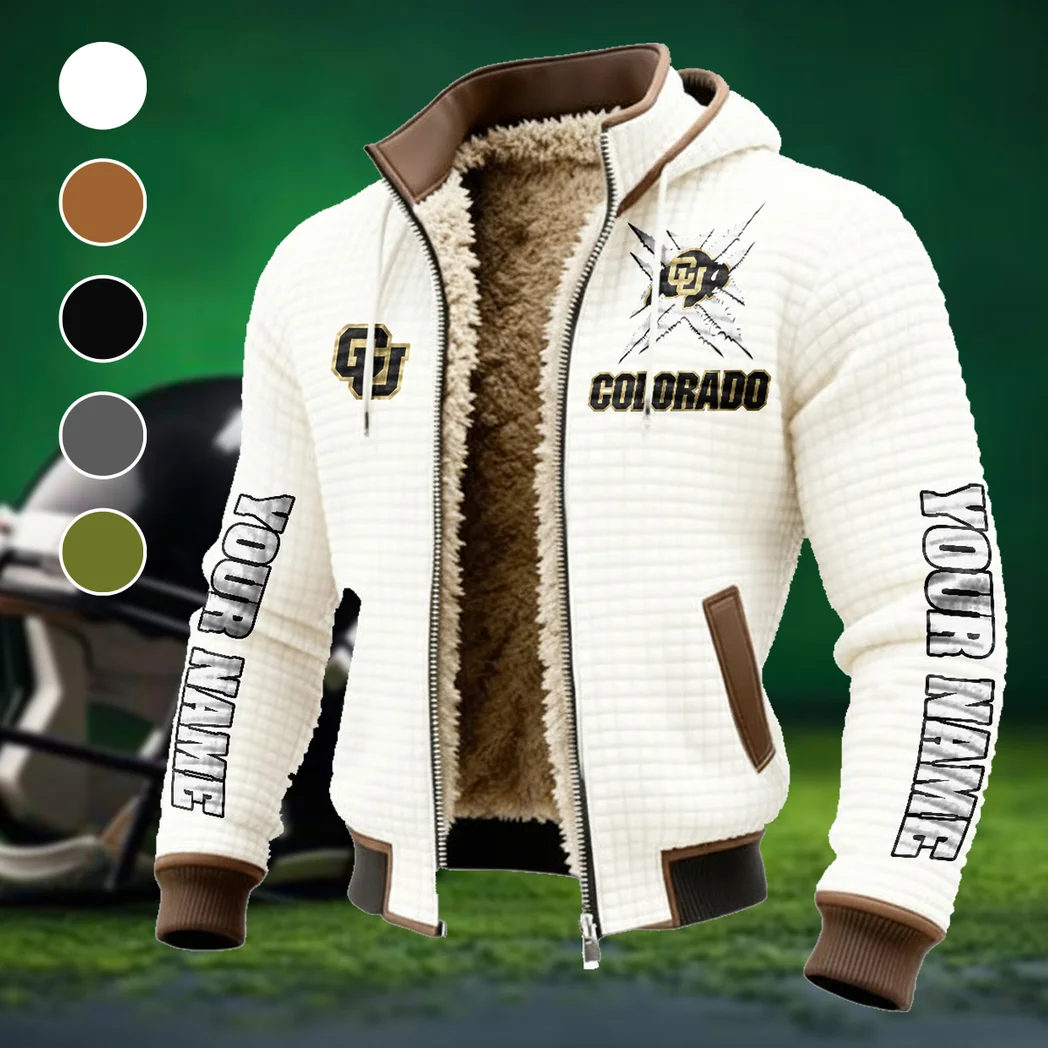 Ralphie’s Run Fleece-Lined Hooded Jacket, Water-Resistant Thermal Hoody HVN1448CB - White
