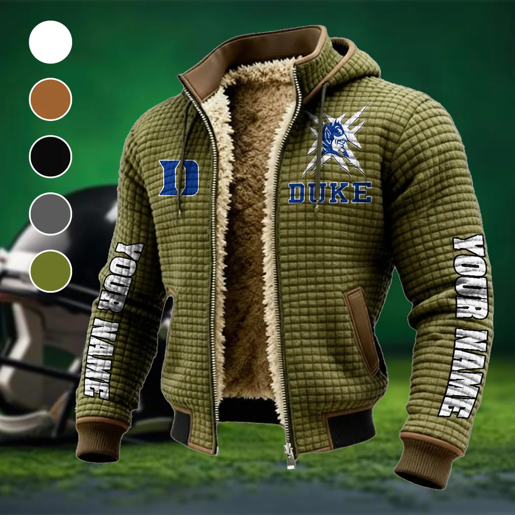 The Duke Spirit Fleece-Lined Hooded Jacket, Thermal Core Fleece Jacket HVN1448DB - Green