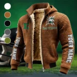 The Eagle Pride Fleece-Lined Hooded Jacket, Brushed Interior Winter Jacket HVN1448EM - brown