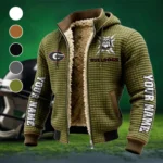 The Georgia Elite Fleece-Lined Hooded Jacket, Premium Bonded Fleece Jacket HVN1448GB - Green