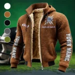 Spokane's Finest Fleece-Lined Hooded Jacket, Breathable Warmth Sport Jacket HVN1448GO - brown