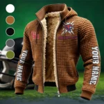 Space City Coogs Fleece-Lined Hooded Jacket, Warmth-Lock Fleece-Lined Zip HVN1448HC - brown