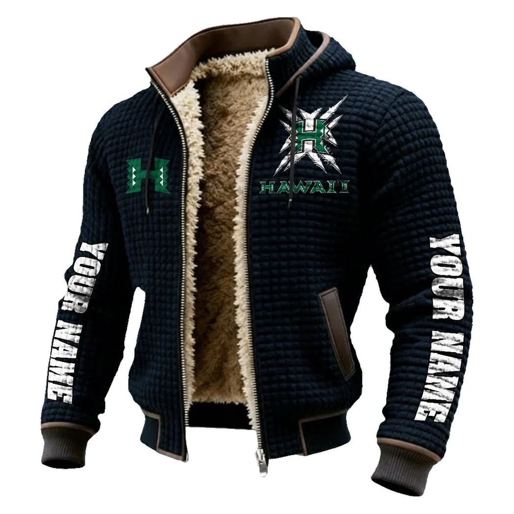 The Island Elite Fleece-Lined Hooded Jacket, Modern Athletic Hybrid Parka HVN1448HR - Black - Image 2
