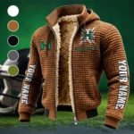 The Island Elite Fleece-Lined Hooded Jacket, Modern Athletic Hybrid Parka HVN1448HR - brown