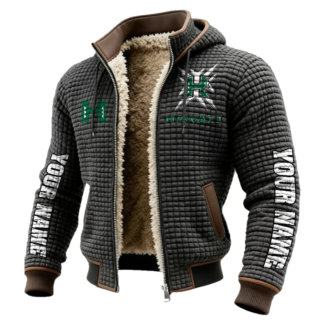 The Island Elite Fleece-Lined Hooded Jacket, Modern Athletic Hybrid Parka HVN1448HR - Grey - Image 2