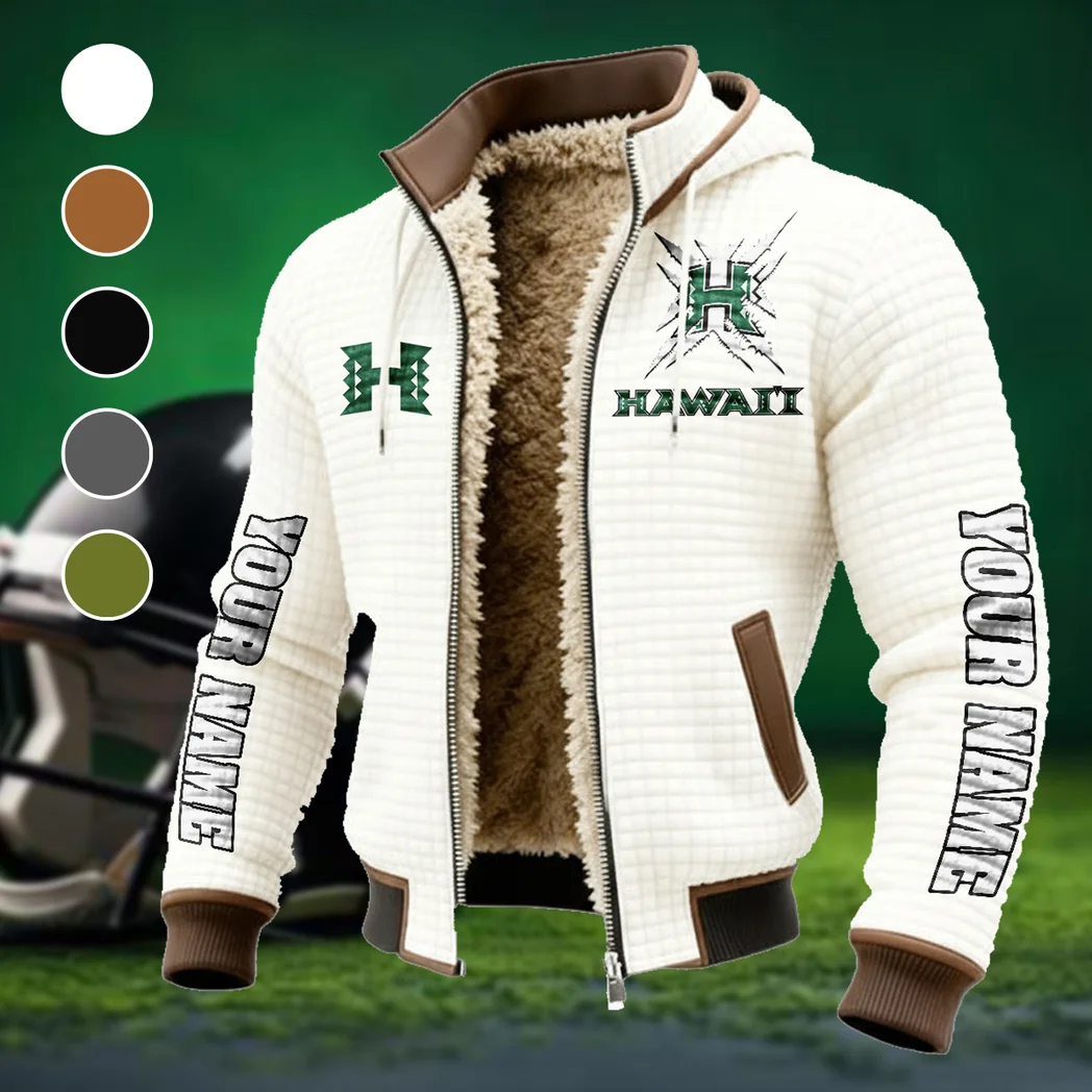 The Island Elite Fleece-Lined Hooded Jacket, Modern Athletic Hybrid Parka HVN1448HR - White