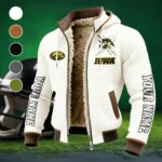 The Iowa Wave Fleece-Lined Hooded Jacket, High-Performance Trail Jacket HVN1448IO - White