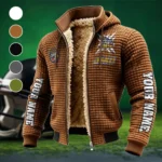 The JMU Spirit Fleece-Lined Hooded Jacket, Endurance Sport Thermal Hoody HVN1448JM - brown
