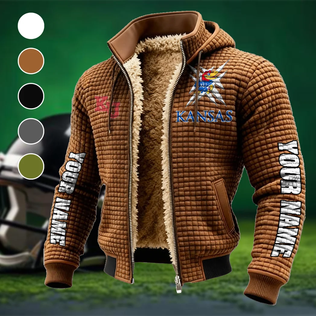 The Blue and Crimson Fleece-Lined Hooded Jacket, Alpine Ascent Hooded Jacket HVN1448KJ - brown