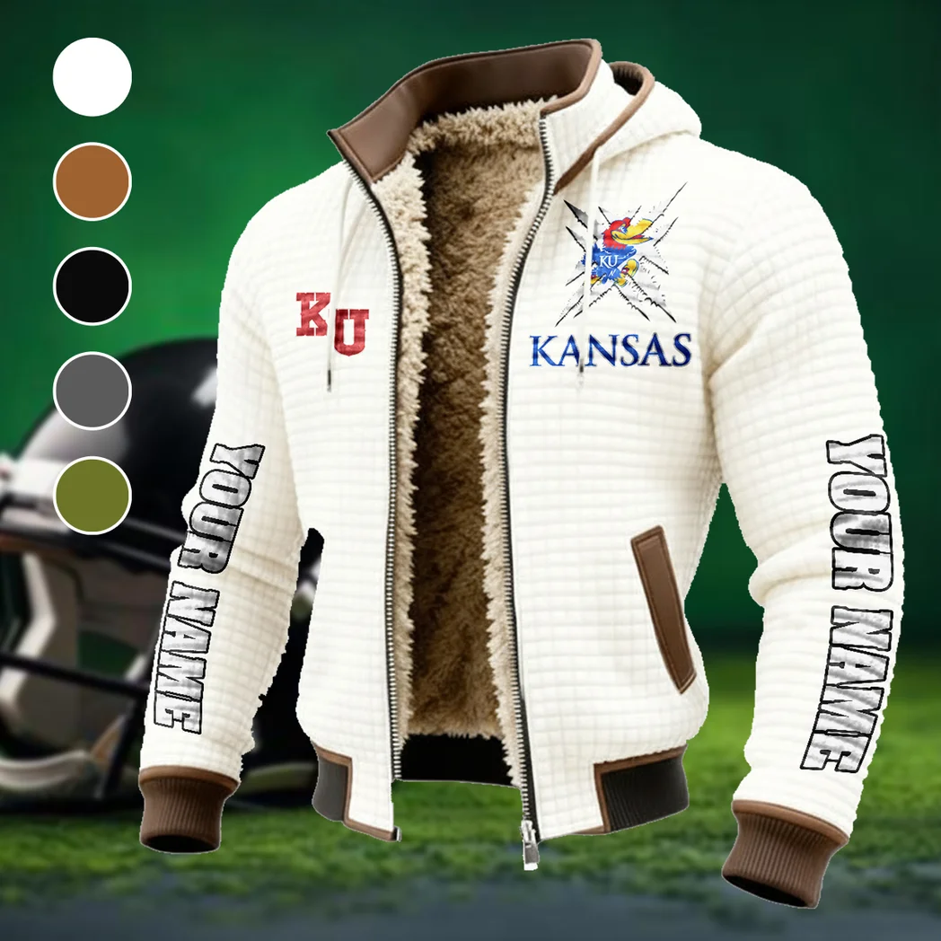 The Blue and Crimson Fleece-Lined Hooded Jacket, Alpine Ascent Hooded Jacket HVN1448KJ - White