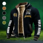 The Owl Nation Fleece-Lined Hooded Jacket, Cross-Training Winter Layer HVN1448KS - Black