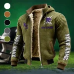 Purple Pride Fleece-Lined Hooded Jacket, Peak Performance Hooded Shell HVN1448KS - Green