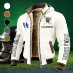 The Kentucky Power Fleece-Lined Hooded Jacket, Rapid-Dry Fleece-Lined Hoody HVN1448KW - White