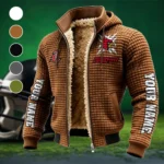 The Ville Fleece-Lined Hooded Jacket, Elite Athlete Winter Jacket HVN1448LC - brown
