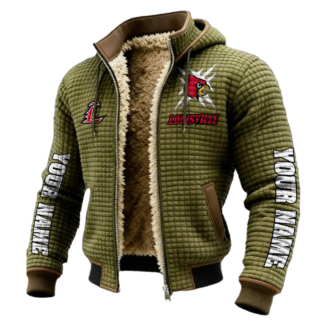 The Ville Fleece-Lined Hooded Jacket, Elite Athlete Winter Jacket HVN1448LC - Green - Image 2