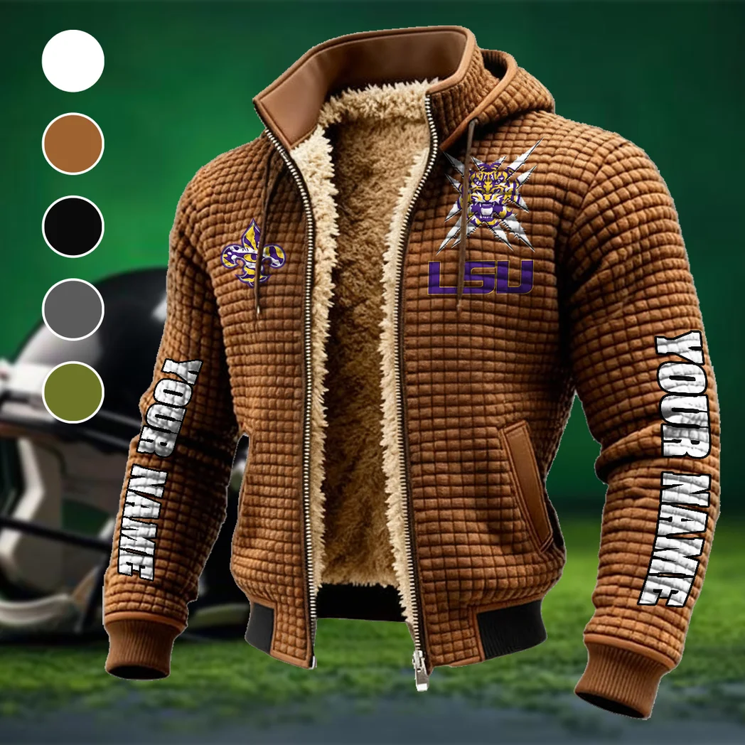 The LSU Spirit Fleece-Lined Hooded Jacket, Weather-Shield Fleece Hoody HVN1448LS - brown