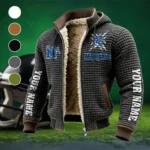 The Tiger Pride Fleece-Lined Hooded Jacket, Ultra-Soft Plush Lined Jacket HVN1448ME - Grey